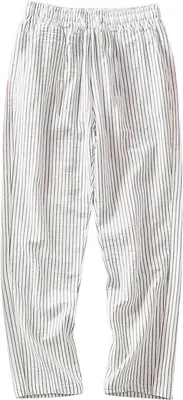 Productafbeelding van Currero Striped Yacht Pants Heren Wit XL