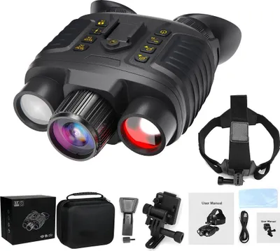 Obrázek produktu pro INF Noční vidění Binokulární dalekohled s držákem na helmu a kompasem, 4K záznam