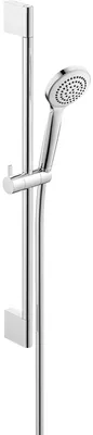 Image de Duravit Universal Set de douche Chromé brillant, barre réglable 70 cm, douchette 97mm 1 jet et flexible anti-torsion