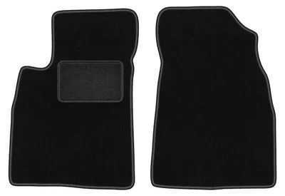 Zdjęcie produktu dla Wielganizator dywaniki welurowe LUX przednie do Kia Opirus sedan (2002-2011) - czarne dywaniki samochodowe BASIC komplet (2 szt.)