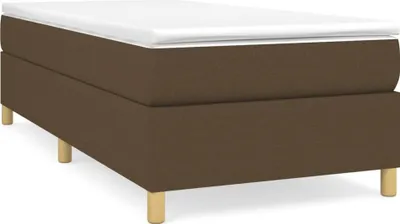 Obrázek produktu pro vidaXL Box spring bed frame dark brown 90x190 cm fabric