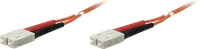 Produktbild von INTELLINET LWL Kabel SC/SC OM2 1m orange 50/125um Duplex Multimode