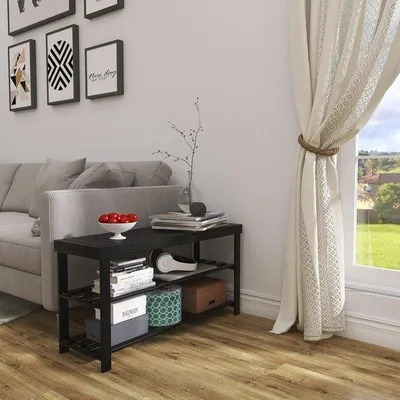 Obrázok produktu pre 3-poschodový organizér na topánky, 86 cm, čierny, do domácnosti