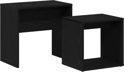 Produktbild von vidaXL Couchtische 2 Stk. Schwarz Eichen-Optik Holzwerkstoff