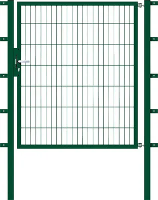 Immagine prodotto di Alberts 647230 Cancello singolo Flexo con accessori, verde, larghezza 125 cm, altezza 140 cm