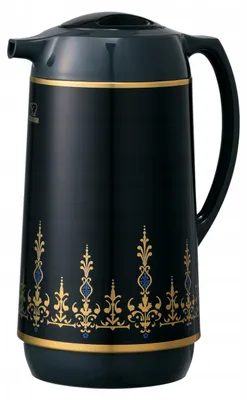 Produktbild von Zojirushi Glas-Thermoskanne für Getränke, 1 L, Schwarz