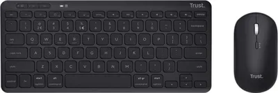 Produktbild von Tastatur und Maus Trust 25061 Schwarz Schwarz Spanisch QWERTY