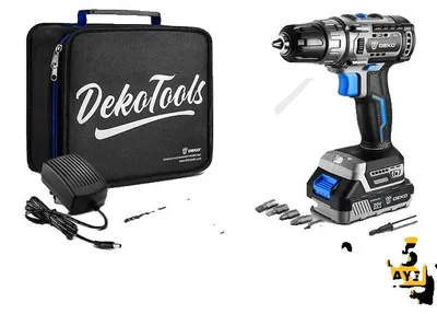 Zdjęcie produktu dla Zestaw wiertarek akumulatorowych, bezszczotkowych, 20 V