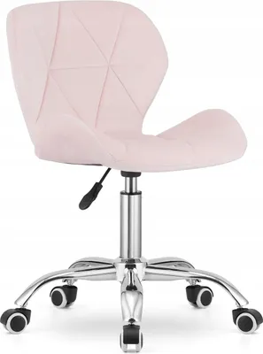 Image de Chaise de bureau Chaise pivotante Chaise de bureau velours ; rose