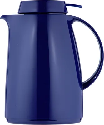 Produktbild von Helios Isolierkanne Servitherm 1,0 l dunkelblau mit Drucktaste