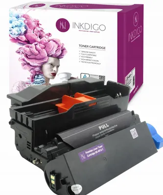 Produktbild von Inkdigo Trommel + Toner 44992402+44574307 für OKI B401D, B401DN, MB441, MB451 – Schwarz,, KI-generiertes Bild