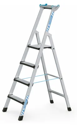 Produktbild von Zarges Comfortstep S gebördelte Stehleiter mit gepolsterter Stufen-Vorderkante 4 Stufen