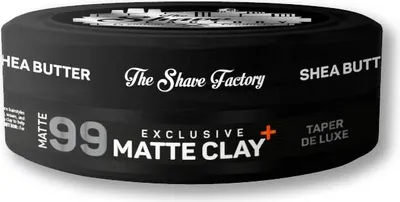 Obrázok produktu pre Hlina na vlasy Shave factory Matte Clay 99 Shea Butter 150ml