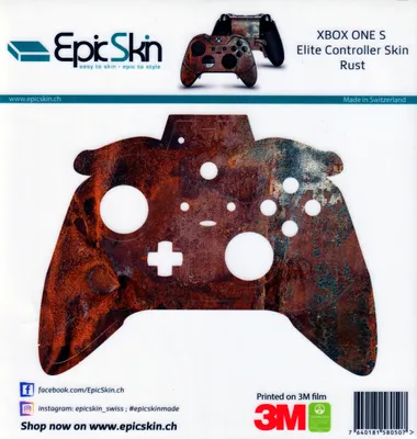 Produktbild von XBOX ONE Elite Controller Skin - Design Aufkleber Rust