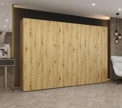 Obrázek produktu pro Šatní skříň 300 cm TUANA - dub artisan / kašmír