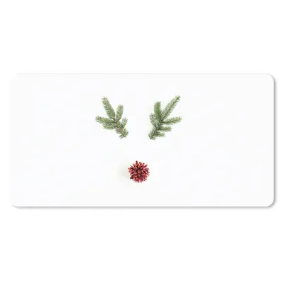 Produktbild von MuchoWow® Schreibtischunterlage Weihnachtsdekoration - Winter - Rentier 80x40 cm - XXL Mauspad - Gaming Mauspad