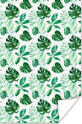 Produktbild von MuchoWow® Poster Vintage - Blatt - Pflanzen 20x30 cm - Papierdruck