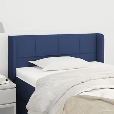 Produktbild von Kopfteil mit Ohren Blau 83x16x78/88 cm Stoff , Kopfteile Design 2024
