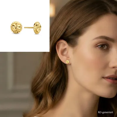 Produktbild von Ohrstecker echt Gold 585 (14 kt) diamantiert