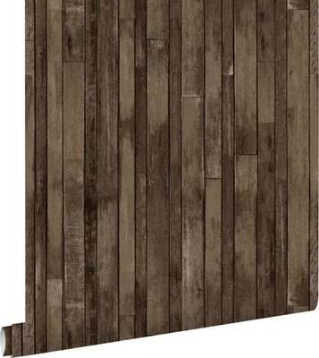 Produktbild von ESTAhome Tapete Holz-Optik Dunkelbraun 53 cm x 10.05 m