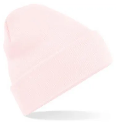 Produktbild von Beechfield Uni Strickmütze für Erwachsene LT751 (Einheitsgröße) (Blassrosa)