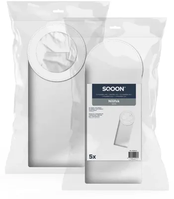 Produktbild von SQOON Staubsaugerbeutel Stück Geeignet für Nilfisk GD10, Ersatz für Modell 1471097500, Hochwertige Filterbeutel, Langlebig & Passgenau,High Filtration für industrielle Anwendungen