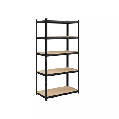 Produktbild von In And OutdoorMatch Lagerregale Kolby - Schwerlastregale - 2er-Set - 180 x 90 x 40 cm - belastbar bis 875 kg - Regale - Steckregale - verstärkter Stahlrahmen - 5 verstellbare Regalböden - Schwarz