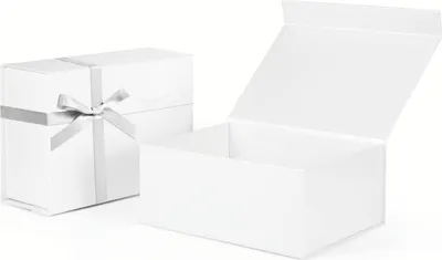 Produktbild von Switory Geschenkbox Süßigkeiten Karton, Geschenkboxen für Weihnachten, (1 St), für Schmuck Einladung Geschenk Party Fest, weiß, 24x18x10cm