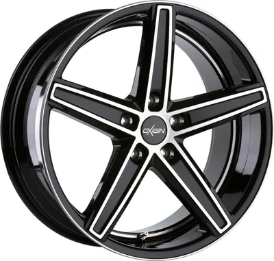 Produktbild von Oxigin Felge 18 Concave 8.5 Zollx19 Zoll ET42 5x114.3 black full polish OXACHTZEHN8519J42BFPHD kompatibel mit Toyota Auris Avensis Camry Corolla Verso RAV4