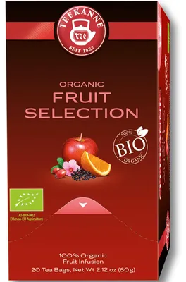 Obrázek produktu pro Teekanne Organic Fruit Selection Organický ovocný čaj s plnou chutí 60g