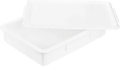 Produktbild von Teigbox mit Deckel, für Brot- & Pizzateig, Flach, Weiß