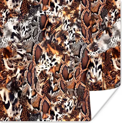 Produktbild von MuchoWow® Poster Tierdruck - Tiger - Tiere 100x100 cm - Babyzimmer