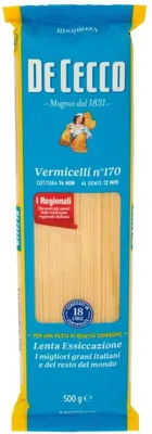 Produktbild von 10x Pasta De Cecco 100% Italienisch Vermicelli N°170 Nudeln 500g + Italian Gourmet Polpa 400g