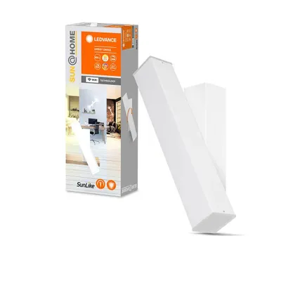 Immagine prodotto di LEDVANCE SUN@HOME WIFI plafoniera bianca 12W dimmerabile, 800Lm, (2200-5000k), 10,6x30,9cm, plafoniera smart da parete e soffitto controllabile con Alexa, google o tramite app, Orbis Wall con funzione bioritmo