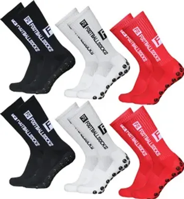 Produktbild von Fußballsocken 6er-Pack Sportsocken Rutschfeste Sportstrümpfe gr.39-46