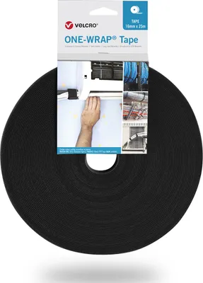 Produktbild von VELCRO® One Wrap® Band 13 mm breit, schwarz, 25 m
