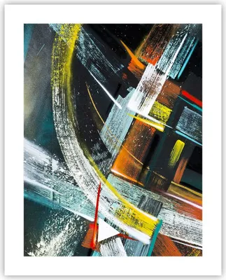 Produktbild von Poster - Poster ohne Rahmen - Abstraktion Graffiti Bunt - 40x50 cm - Wand Bild - Wanddeko - Wandbilder - Kunstposter - Wandposter - Bilder - Kunstdruck - Wanddekoration - Wandbild - P2XPA40x50-4157