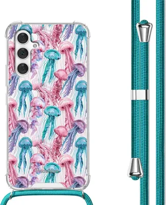 Produktbild von imoshion Design Hülle mit Band Samsung Galaxy A54 (5G) - Jellyfish Watercolor