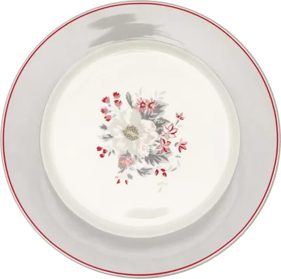 Produktbild von Greengate Abella Speiseteller weiss 25,6cm