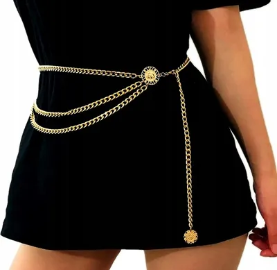 Produktbild von Gürtel - Stilvolles Accessoire - Vielseitiges Design - Grenzenloser Stil - Metall - Gold - Raffinierte Eleganz