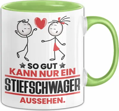 Produktbild von Stiefschwager Geschenk Tasse So Gut Kann Nur Ein Stiefschwager Aussehen Geschenkidee Kaffee-Becher (Grün)