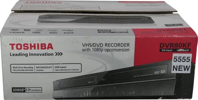 Zdjęcie produktu dla Toshiba DVR80KF – nagrywarka DVD i VHS (NOWE OPAKOWANIE)