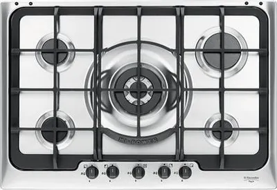 Zdjęcie produktu dla Electrolux PX750UOV, Stal nierdzewna, Wbudowany, 75 cm, Gaz, Stal nierdzewna, 5 stref(y)