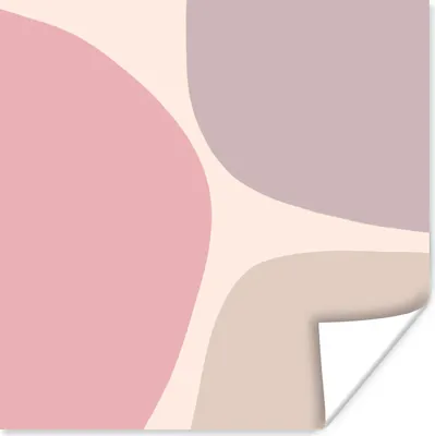 Produktbild von MuchoWow® Poster Gestaltung - Pastell - Minimalismus 75x75 cm - Wand Dekoration