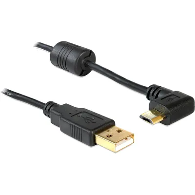 Produktbild von DeLOCK 83147, 1 m, USB A, Micro-USB B, USB 2.0, Schwarz