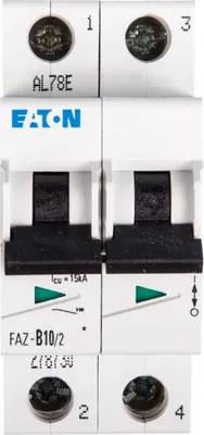 Obrázek produktu pro Eaton FAZ-B10/2, Miniaturní obvodový jistič, Typ B