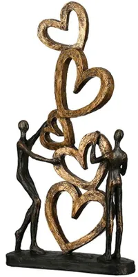 Image de Figurine en bronze avec contre-façon - Finition antique - Noir