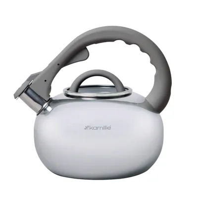 Produktbild von Wasserkocher mit Pfeife aus Edelstahl 2,8 L INDUKTION KAMILLE KM-0687A