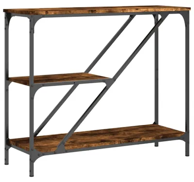 Obrázok produktu pre vidaXL Konzolový stôl Smoked Oak 88,5x30x75 cm odvodený výrobok z dreva
