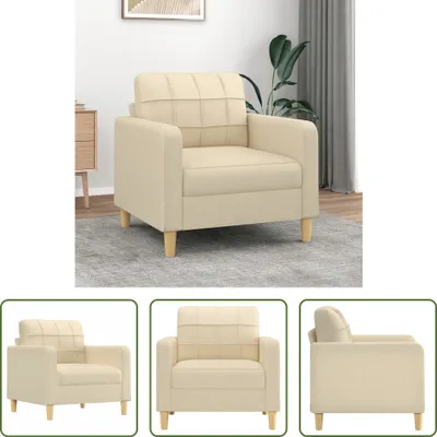 Produktbild von The Living Store Sofasessel Creme 60 cm Stoff